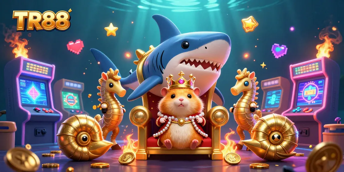 TR88 offers an immersive gaming experience with vibrant casino elements and a dynamic underwater theme.